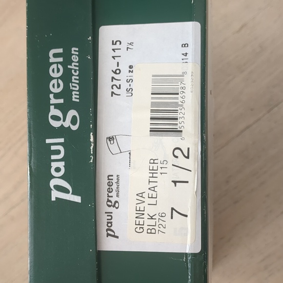 Paul Green Black Leather Knee High Boots 7.5 - Picture 10 of 10